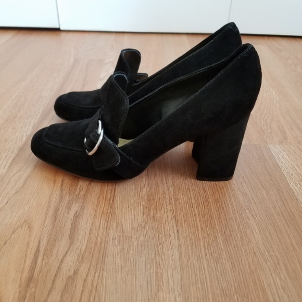 Marc Fisher Caila Dress Shoes Black Suede 9M - Picture 4 of 8